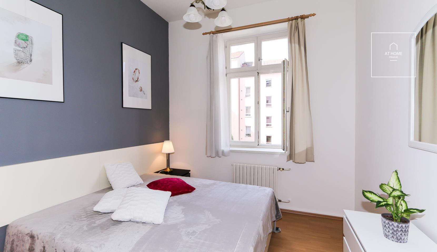 Plně zařízený byt 3+kk/balkon, Belgická, Vinohrady