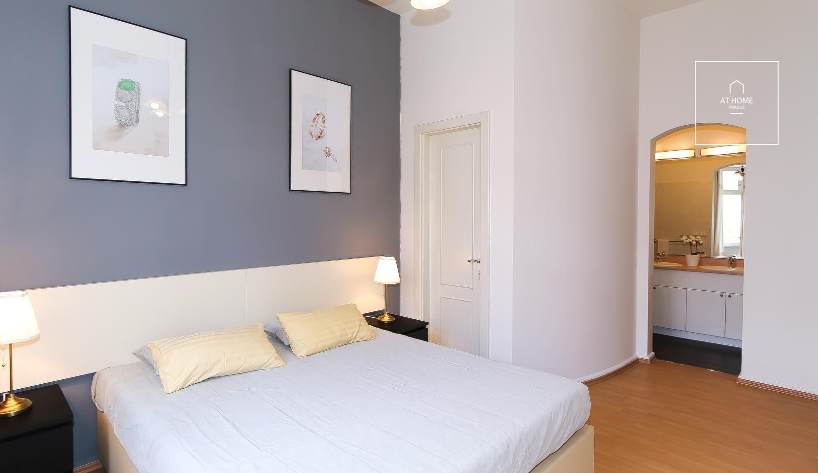 Plně zařízený byt 3+kk/balkon, Belgická, Vinohrady