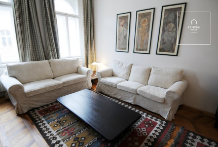 Furnished 1 bedroom apartment, Janáčkovo nábřeží, Smíchov