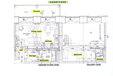 Luxusní, plně zařízený jednoložnicový loft s terasou, Karlín