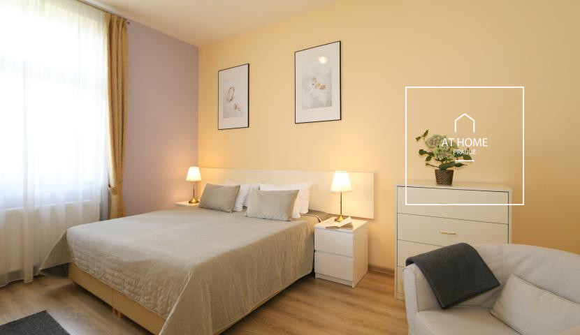 Nice, fully furnished 2bedroom apartment, Máchova, Vinohrady