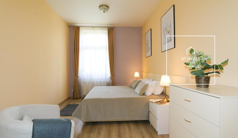 Nice, fully furnished 2bedroom apartment, Máchova, Vinohrady