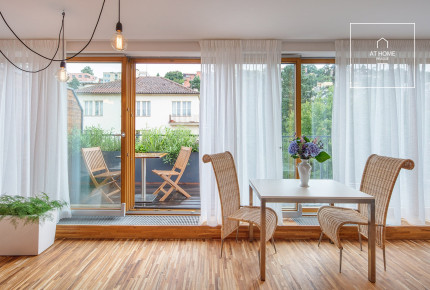 Jednoložnicový apartman, dvě terasy, Košíře