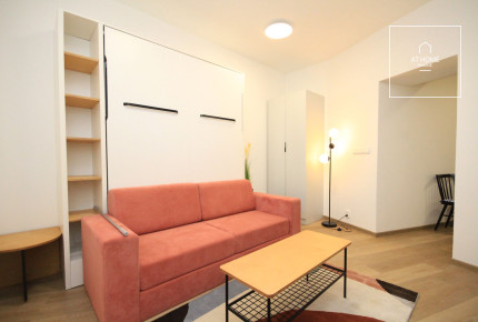 Fully furnished, new studio, Na Maninách, Holešovice