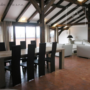 Exceptional two level partly furnished 3-bedroom flat, Ibsenova, Vinohrady