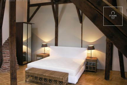 Exceptional two level partly furnished 3-bedroom flat, Ibsenova, Vinohrady