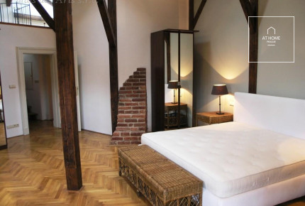 Exceptional two level partly furnished 3-bedroom flat, Ibsenova, Vinohrady