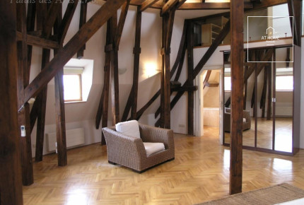 Exceptional two level partly furnished 3-bedroom flat, Ibsenova, Vinohrady