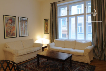 Wonderful 2-bedroom apartment, fully furnished, Odborů, Vinohrady
