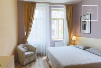 Nice, fully furnished 2bedroom apartment, Máchova, Vinohrady