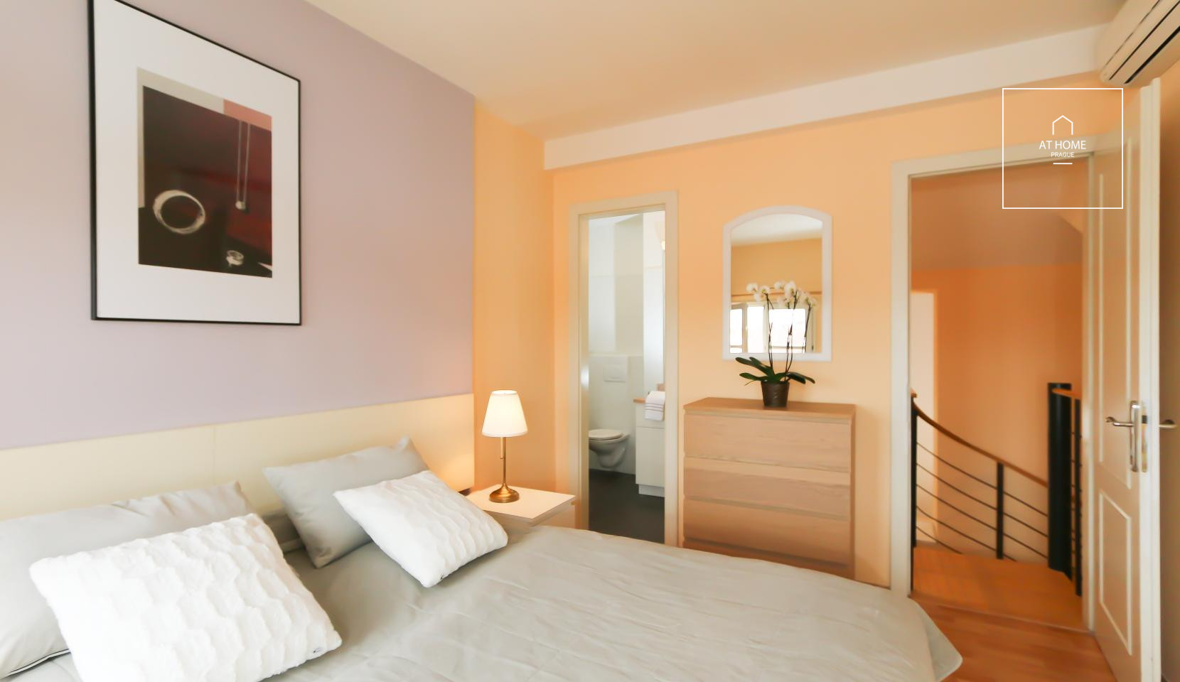 2 bedroom fully furnished duplex, Belgická, Vinohrady