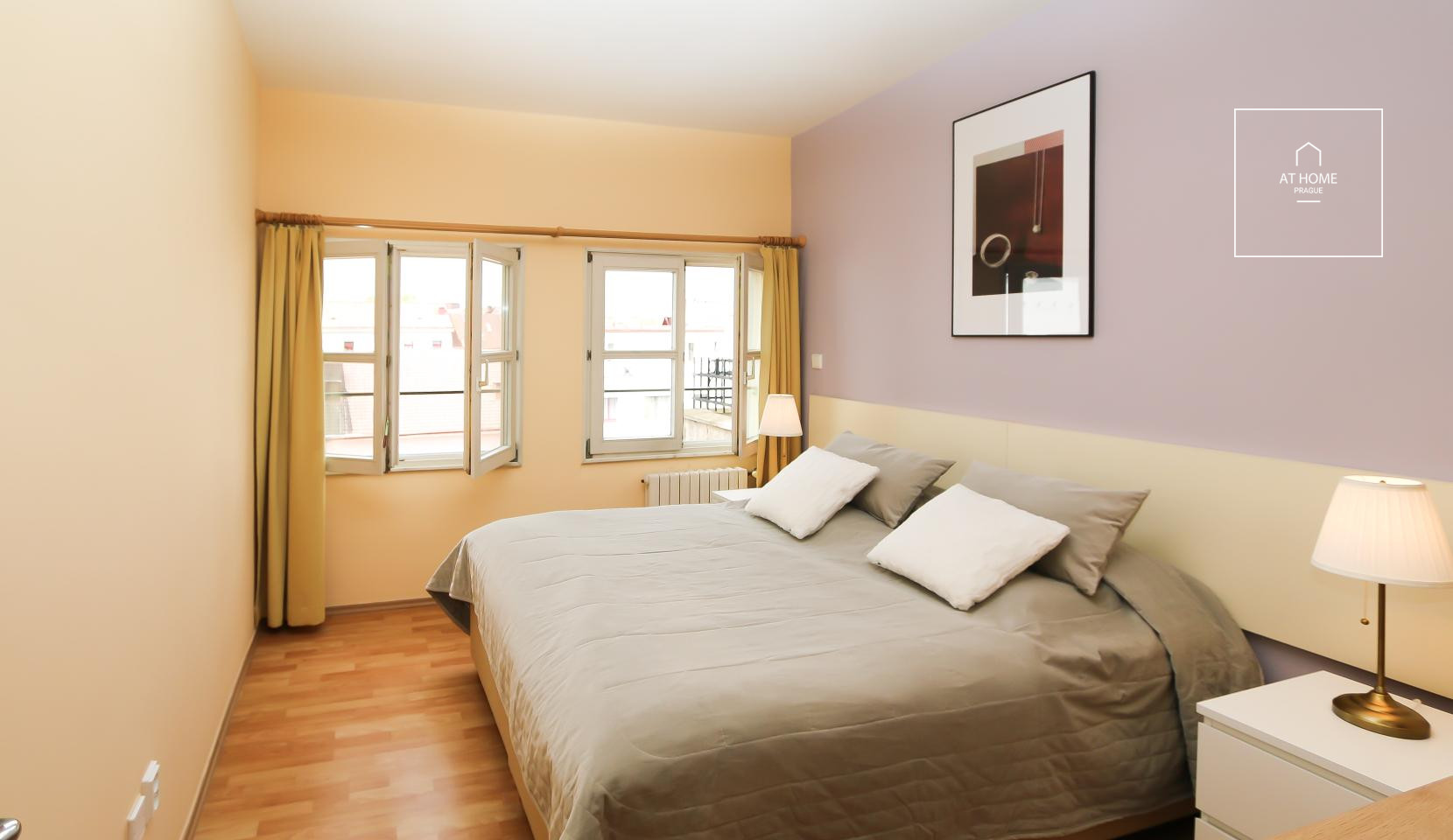 2 bedroom fully furnished duplex, Belgická, Vinohrady