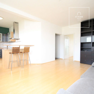 Nice partly furnished 1-bedroom apartment with balcony, Strašnice