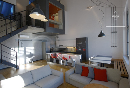 Stylový mezonetový apartman, U Průhonu, Holešovice