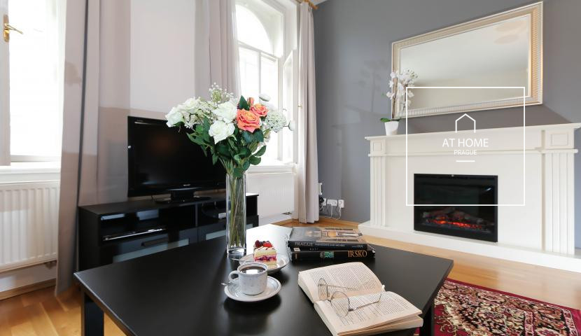 Plně zařízený apartman 3+kk , Sázavská, Vinohrady