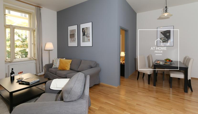 Fully furnished 2-bedroom apartment, Moravská, Vinohrady