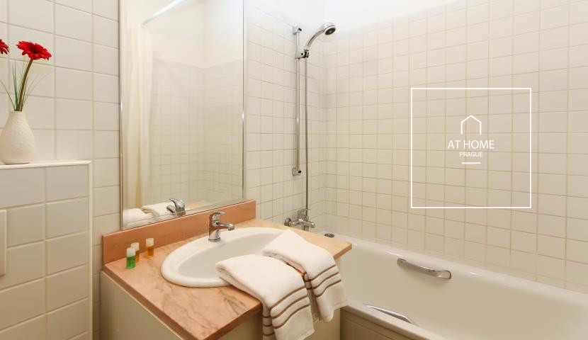 Nice, fully furnished 2-bedroom apartment with balcony, Belgická, Vinohrady