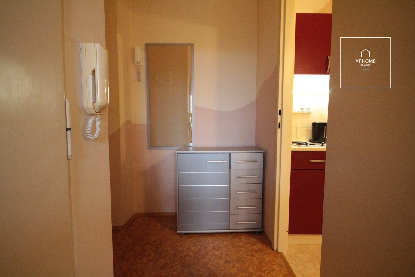 Studio apartment in a quiet place, Čiklova street, Nusle
