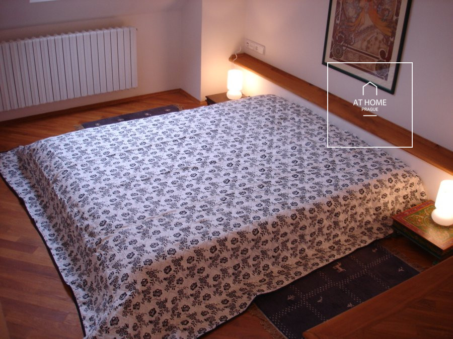 Attic, duplex apartment for rent Prague Prague 2, Odborů, Nové Město