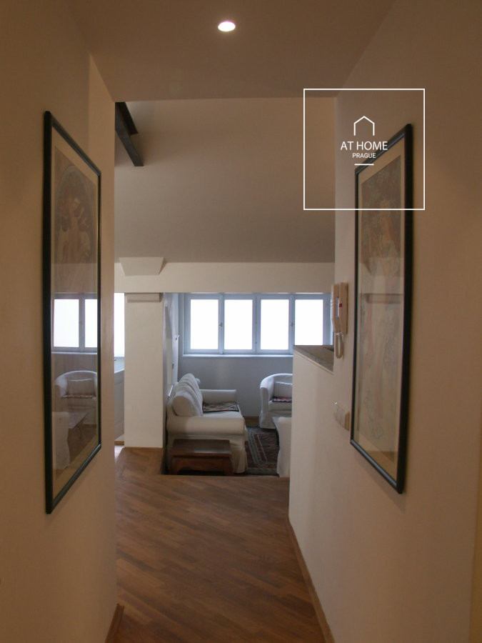 Attic, duplex apartment for rent Prague Prague 2, Odborů, Nové Město