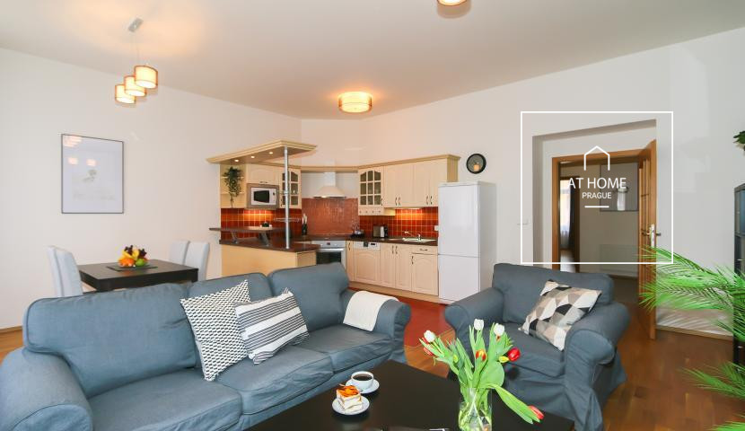 Plně zařízený apartman 3+kk v Sázavské ulici na Vinohradech