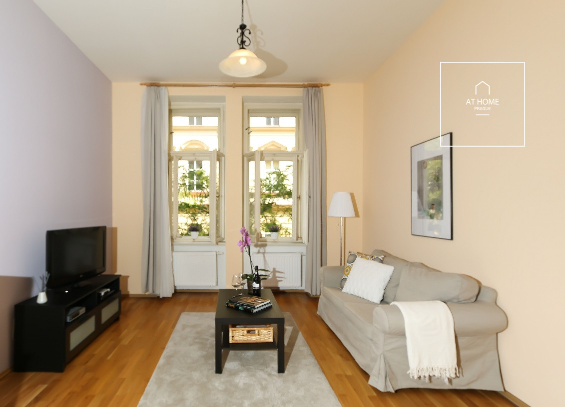 Fully furnished 1-bedroom apartment, Moravská, Vinohrady