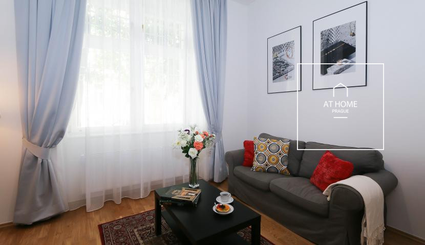 Příjemný zařízený byt 2+kk, Na Kozačce, Vinohrady