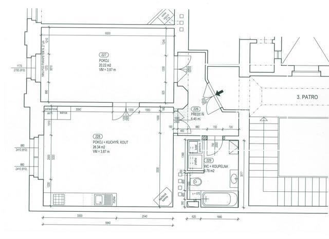 Unfurnished 1 bedroom apartment, Jana Masaryka, Vinohrady