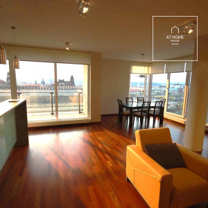 Fully furnished, luxury 3 bedroom apartment with 2 terraces, Rezidence Riegrovy Sady, Vinohrady