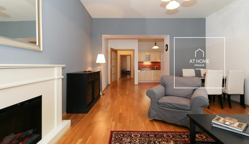 Plně zařízený apartman 3+kk , Sázavská, Vinohrady