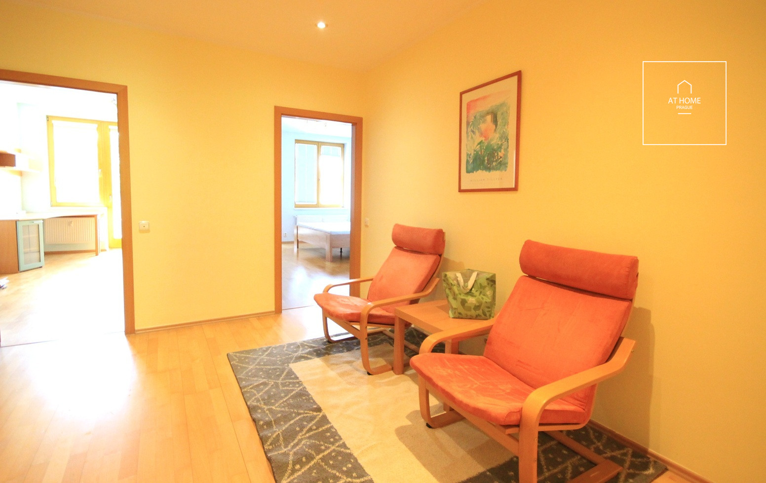 Fully furnished 2 bedroom apartment, 2x balcony, Předvoje, Petřiny