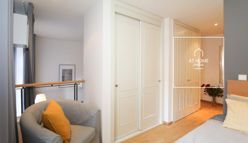 Nice duplex apartment, one bedroom, Vinohrady