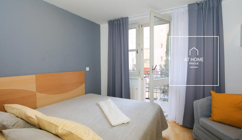 Nice duplex apartment, one bedroom, Vinohrady