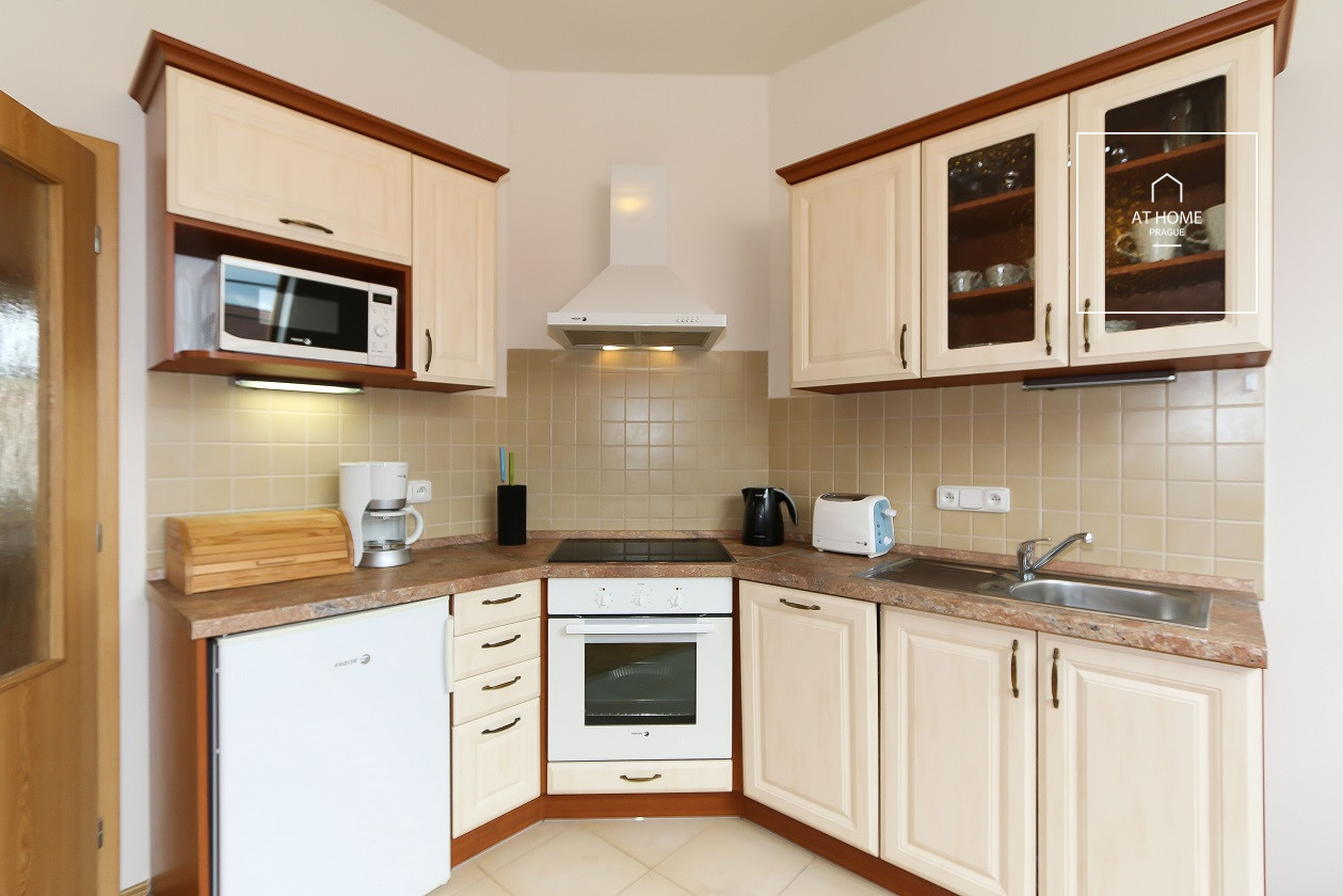 Fully furnished one bedroom loft, Na Kozačce, Vinohrady.