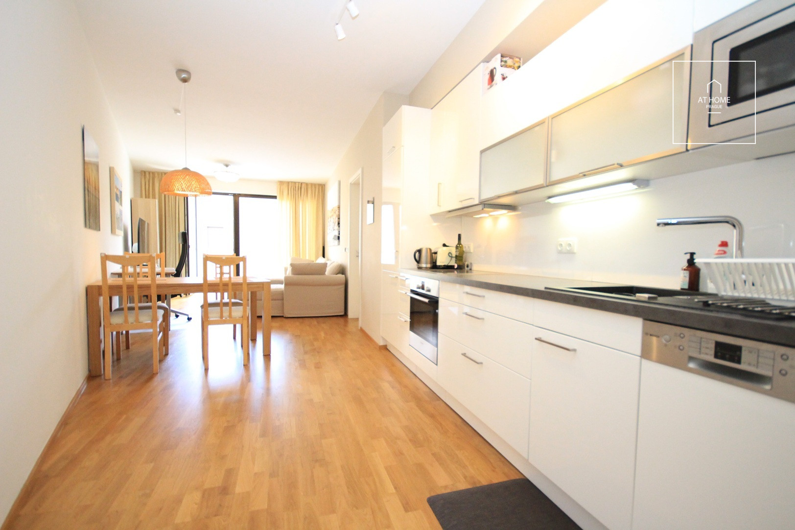 Fully furnished modern one bedroom apartment with balcony, Baarova, Michle