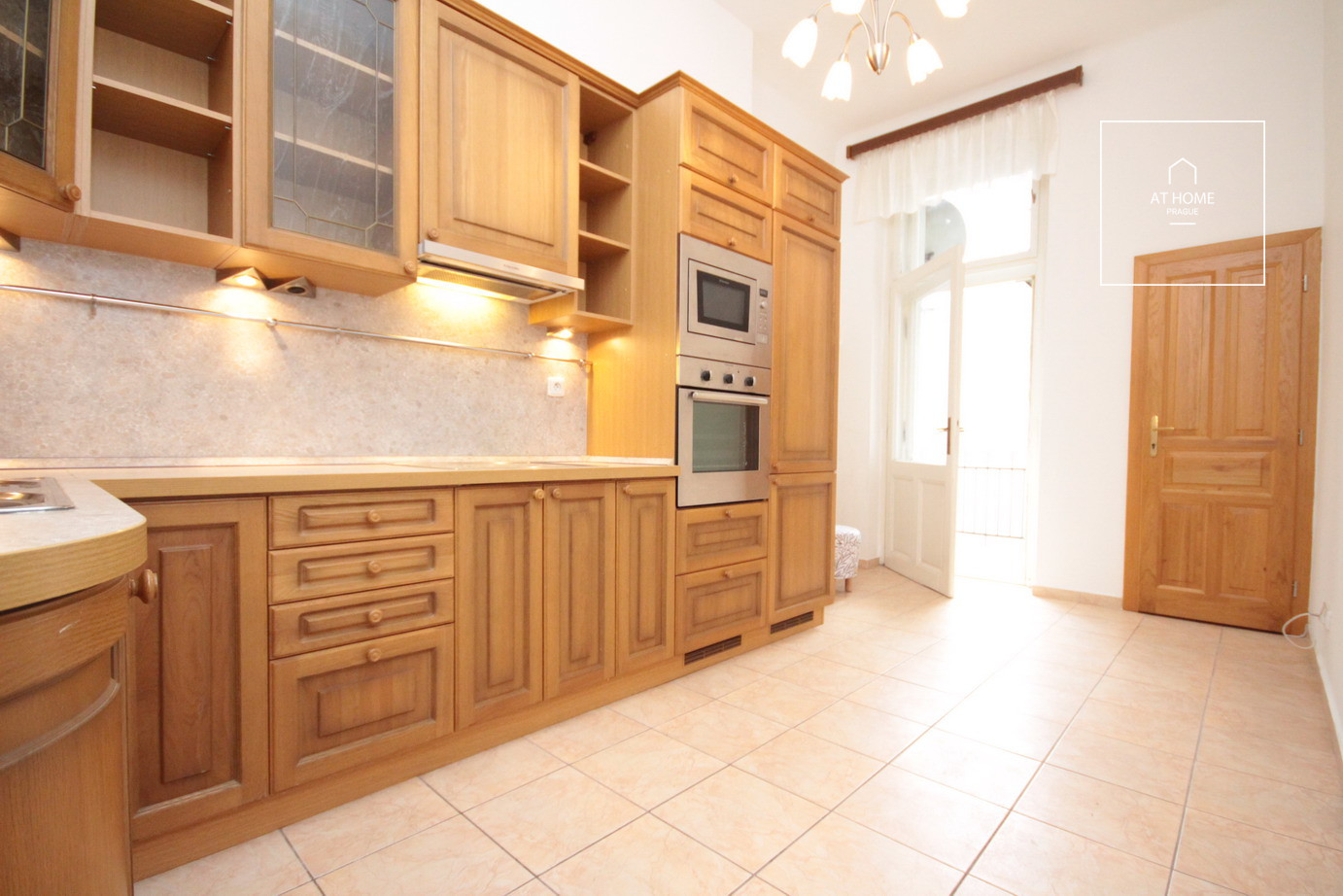 Unfurnished 2-bedroom apartment with small balcony, Art Nouveau building, Staré Město