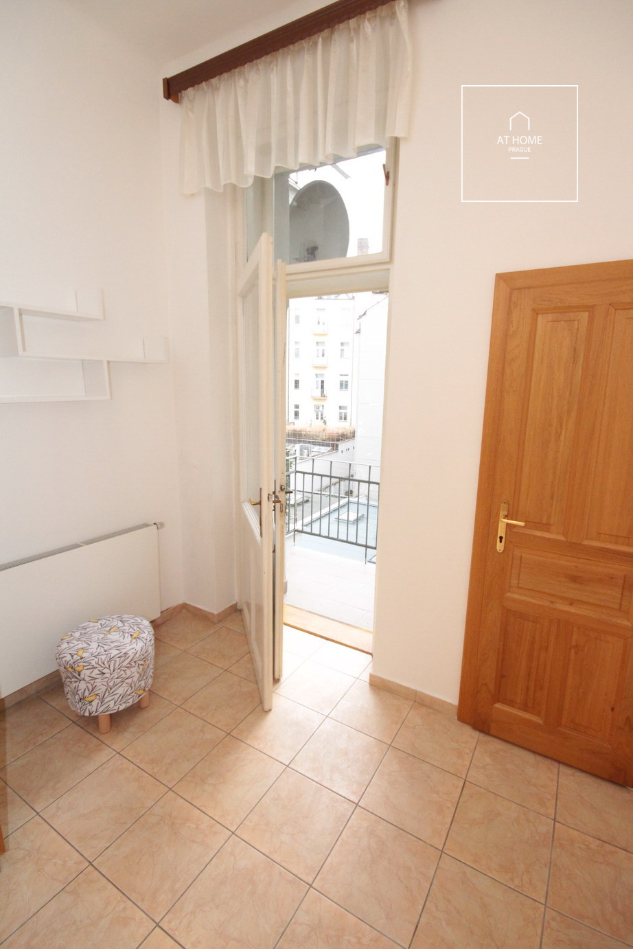 Unfurnished 2-bedroom apartment with small balcony, Art Nouveau building, Staré Město