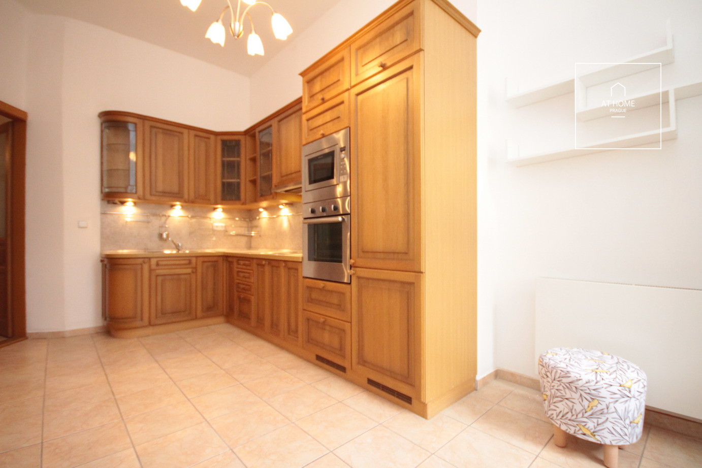 Unfurnished 2-bedroom apartment with small balcony, Art Nouveau building, Staré Město