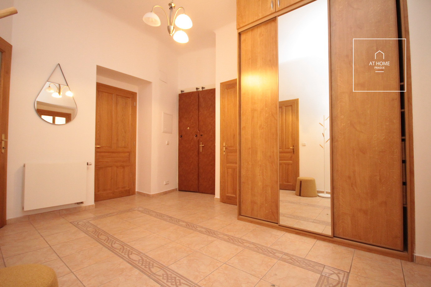 Unfurnished 2-bedroom apartment with small balcony, Art Nouveau building, Staré Město