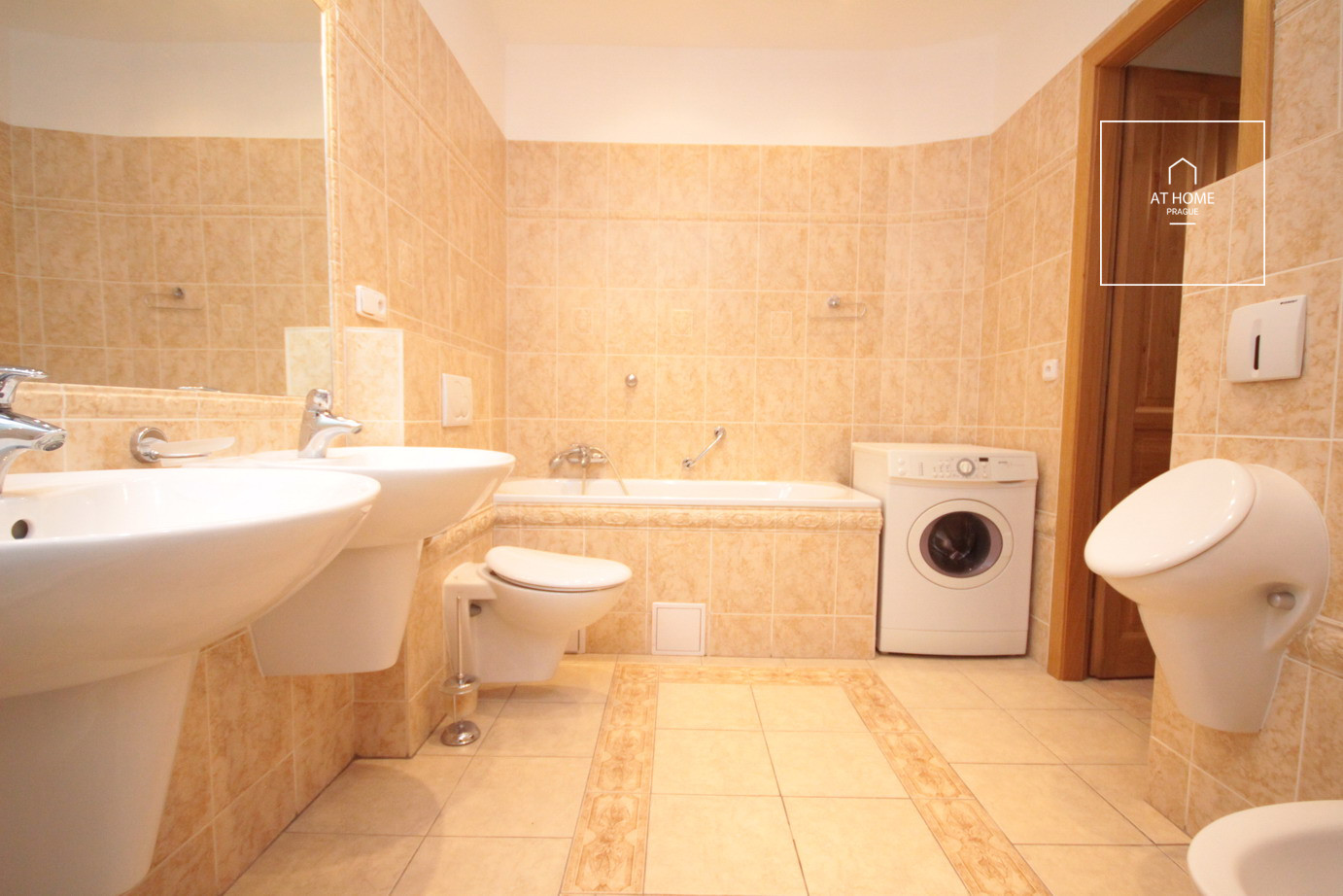 Unfurnished 2-bedroom apartment with small balcony, Art Nouveau building, Staré Město